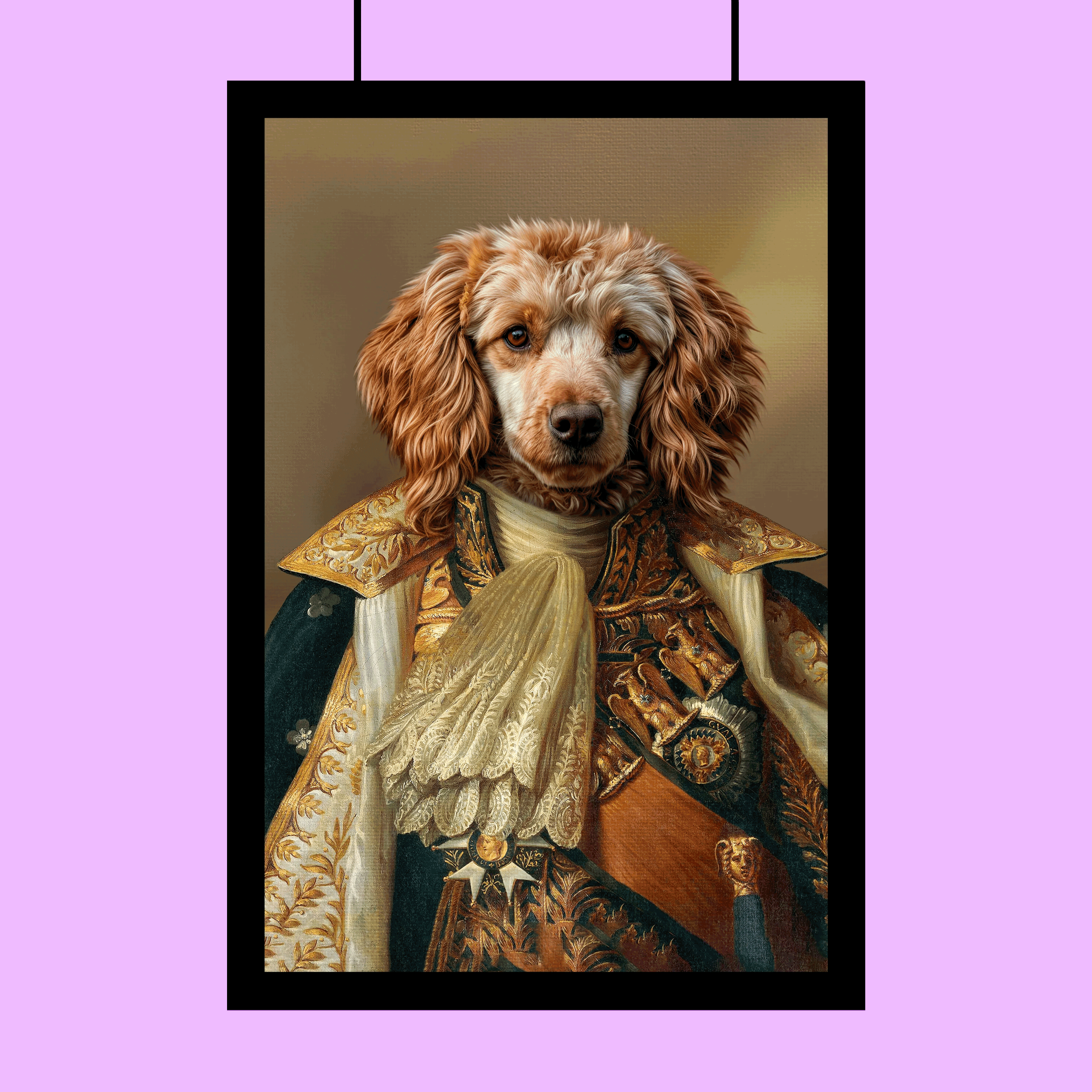 Royal Majesty Pet Portrait – Custom Pet Canvas